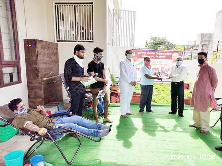 अंनिस शहादाच्या वतीने रक्तदान शिबीर संपन्न